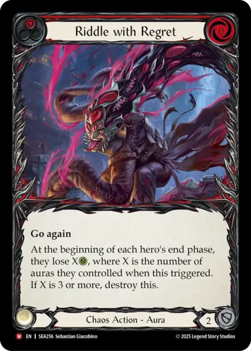 Riddle with Regret Card Front