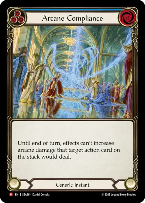 Arcane Compliance Card Front