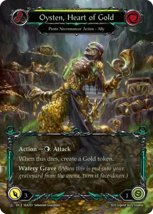 Oysten, Heart of Gold Card Front