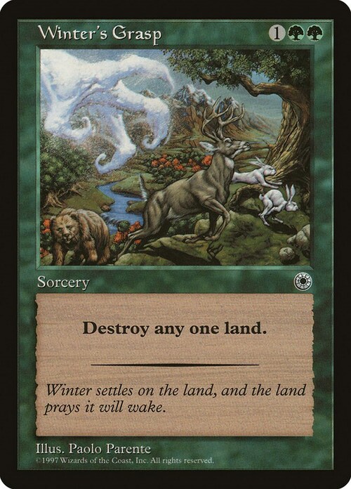 Winter's Grasp Card Front