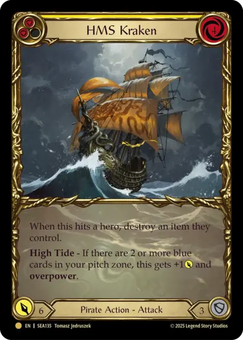 HMS Kraken Card Front