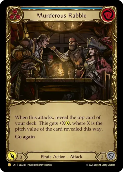 Murderous Rabble Card Front