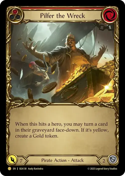 Pilfer the Wreck - Red Card Front