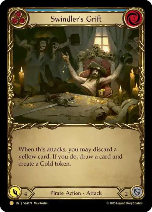 Swindler's Grift - Blue Card Front