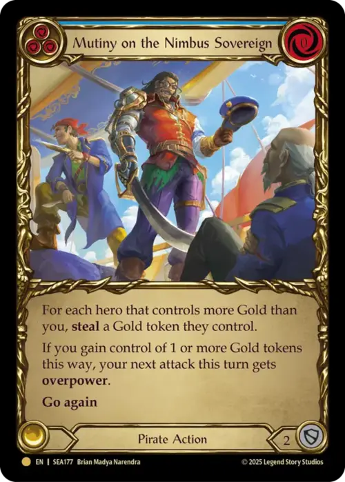 Mutiny on the Nimbus Sovereign Card Front