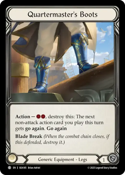 Quartermaster's Boots Card Front