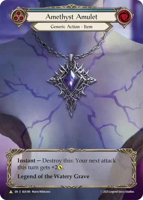 Amethyst Amulet Card Front