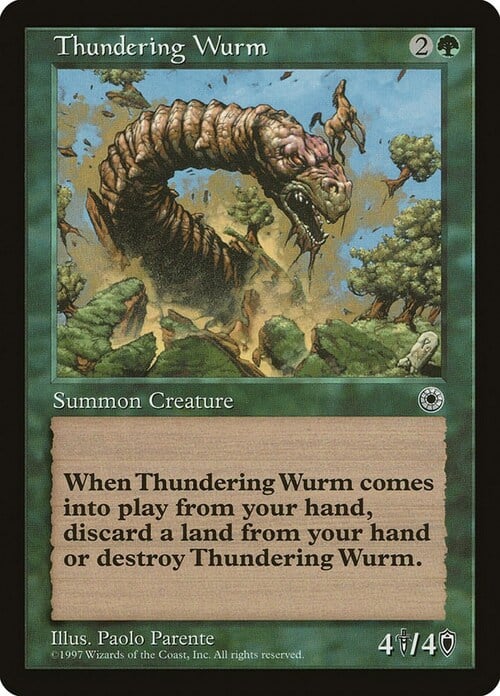 Thundering Wurm Card Front