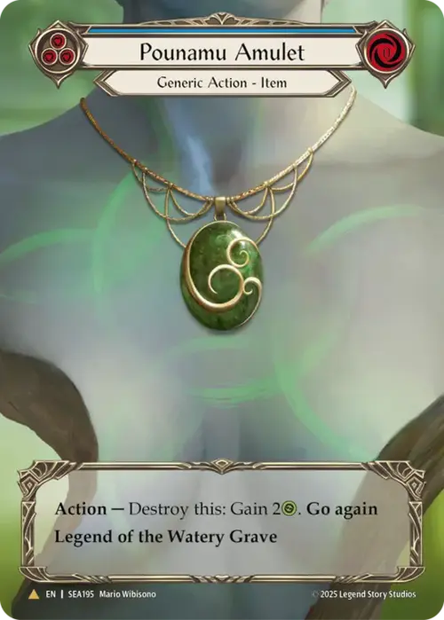 Pounamu Amulet Card Front