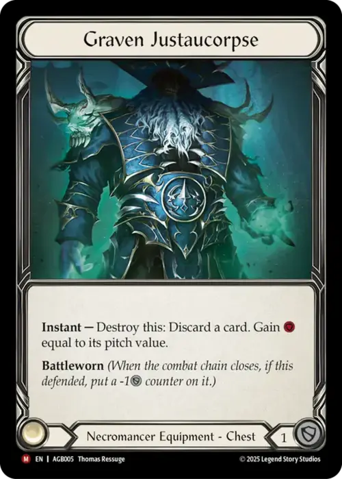 Graven Justaucorpse Card Front