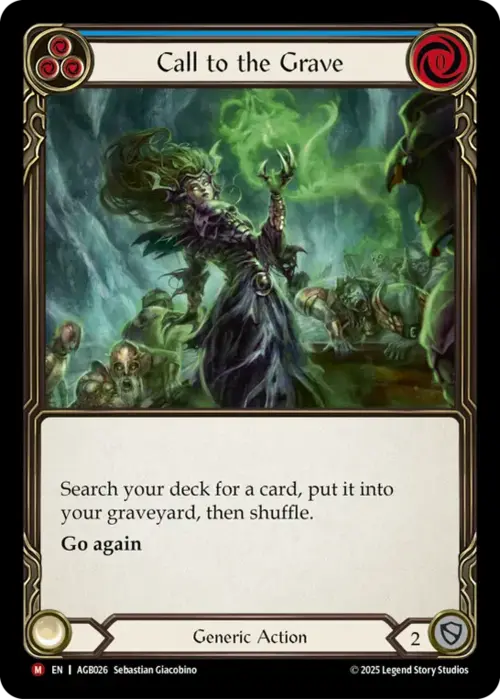 Call to the Grave Card Front