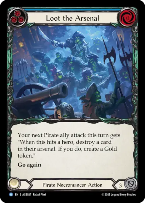 Loot the Arsenal Card Front