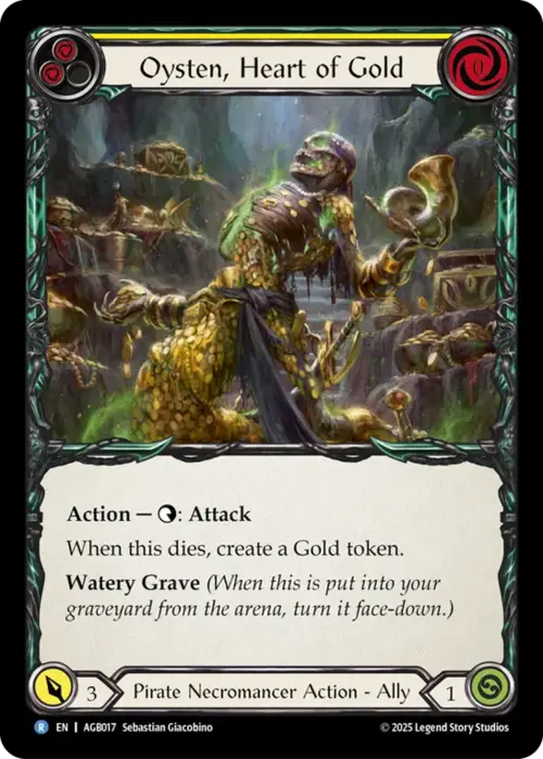 Oysten, Heart of Gold Card Front