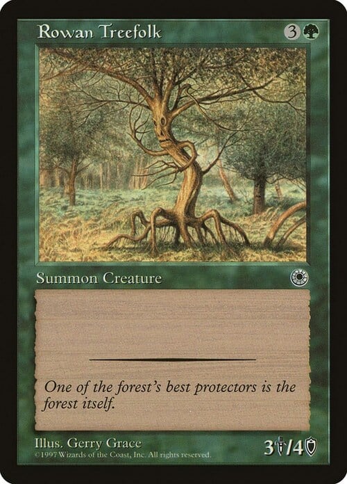 Rowan Treefolk Card Front