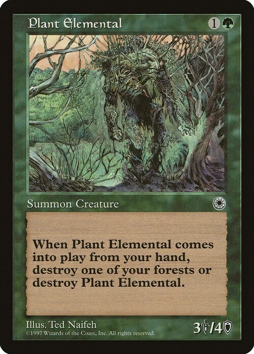Plant Elemental Card Front