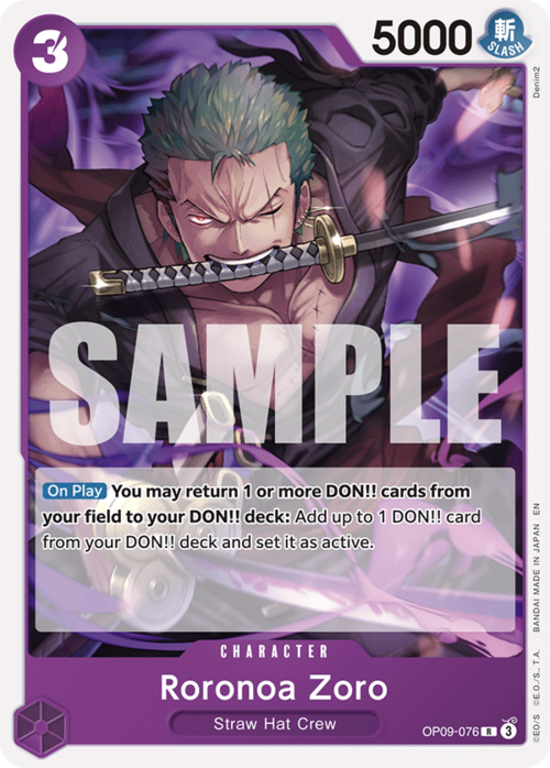 Roronoa Zoro Card Front