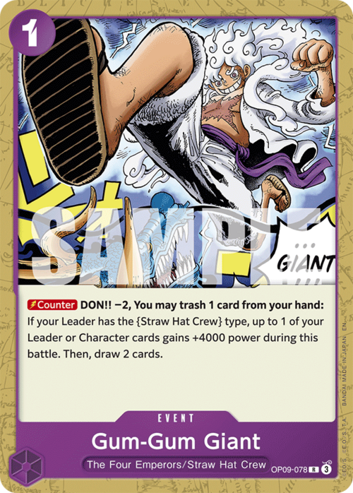 Gum-Gum Giant Card Front