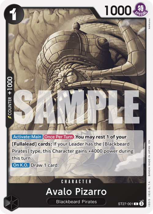 Avalo Pizarro Card Front