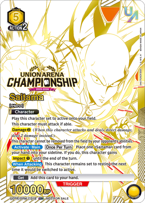 Saitama Card Front