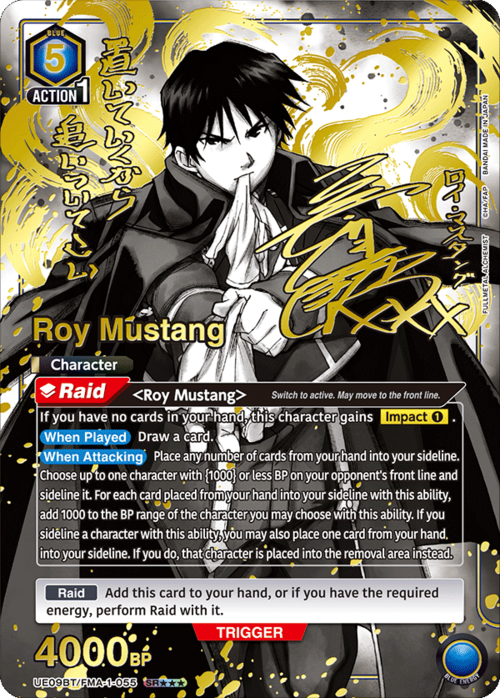 Roy Mustang Card Front