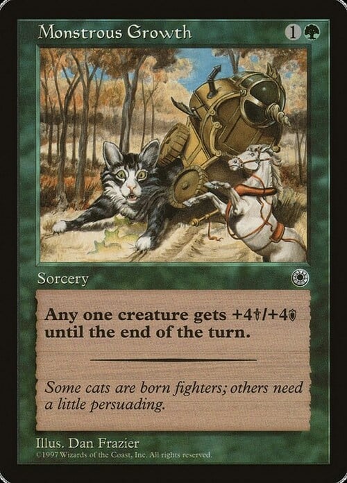 Monstrous Growth Card Front