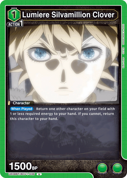 Lumiere Silvamillion Clover Card Front