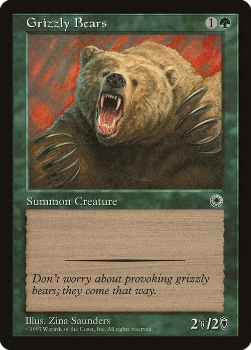 Orso Grizzly Card Front