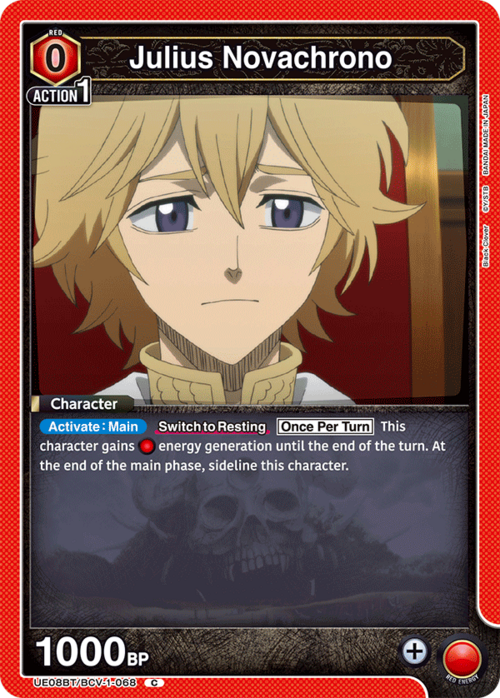 Julius Novachrono Card Front