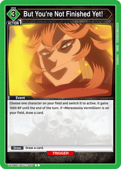 But You're Not Finished Yet! Card Front