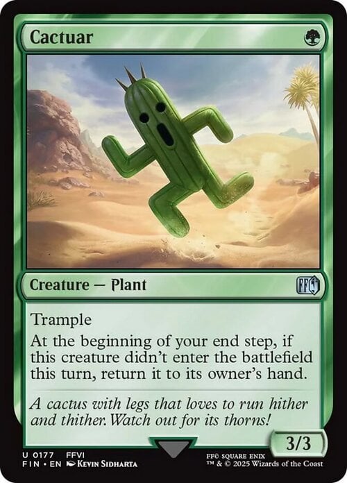 Cactuar Card Front