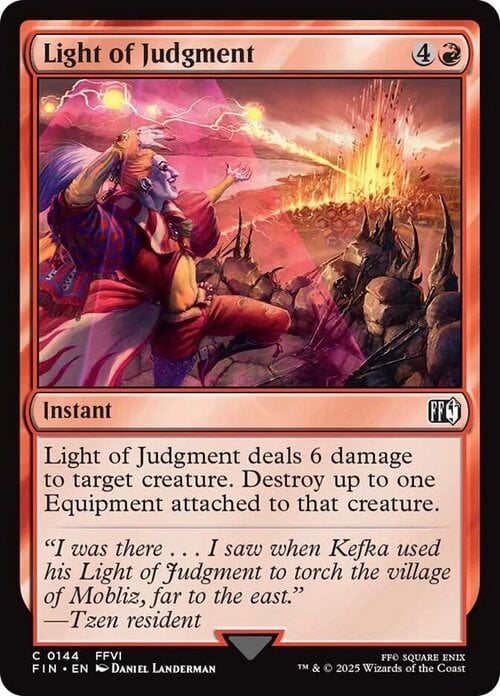 Light of Judgment Card Front
