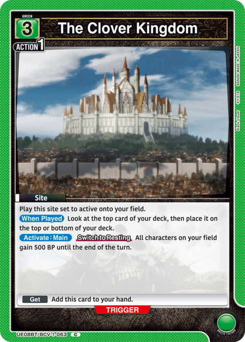 The Clover Kingdom Card Front