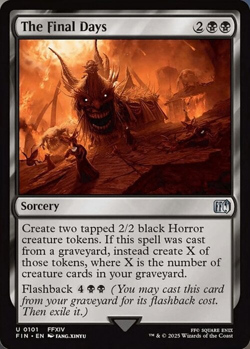 The Final Days Card Front