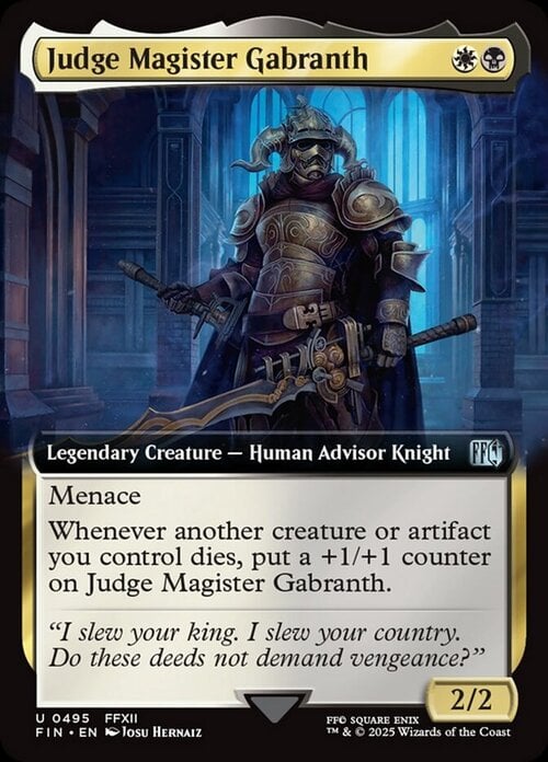 Judge Magister Gabranth Card Front