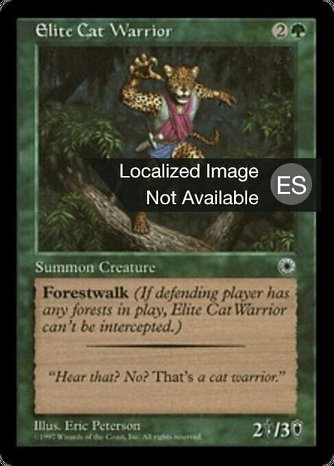 Elite Cat Warrior Card Front