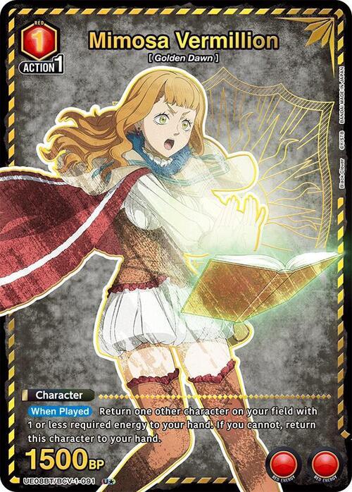 Mimosa Vermillion Card Front