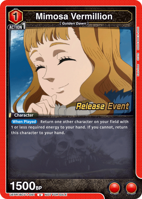 Mimosa Vermillion Card Front