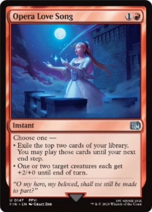 Opera Love Song Card Front