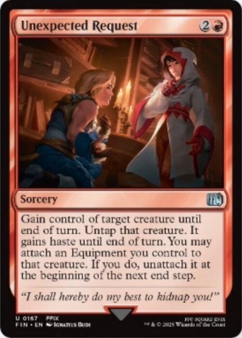 Unexpected Request Card Front