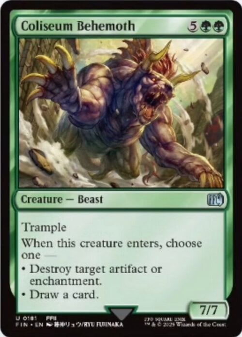 Coliseum Behemoth Card Front