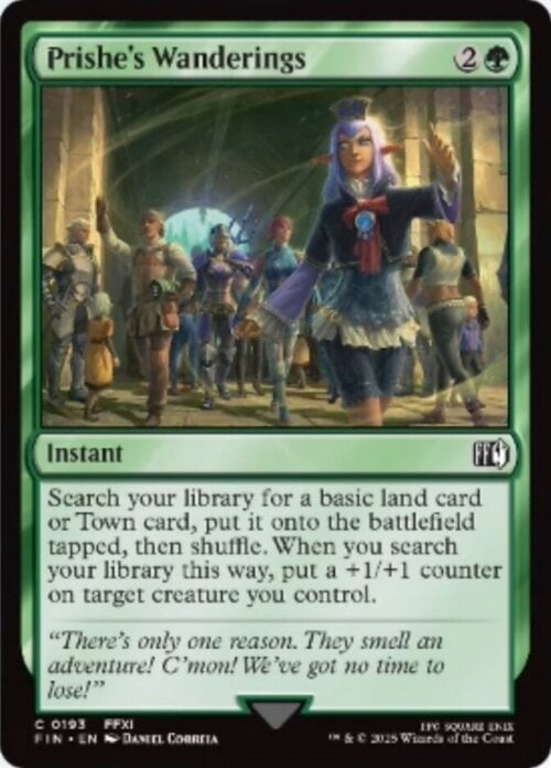 Prishe's Wanderings Card Front