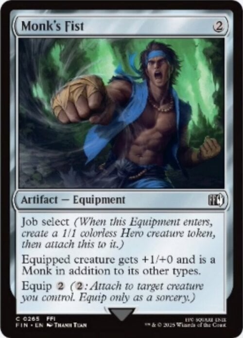 Monk's Fist Card Front