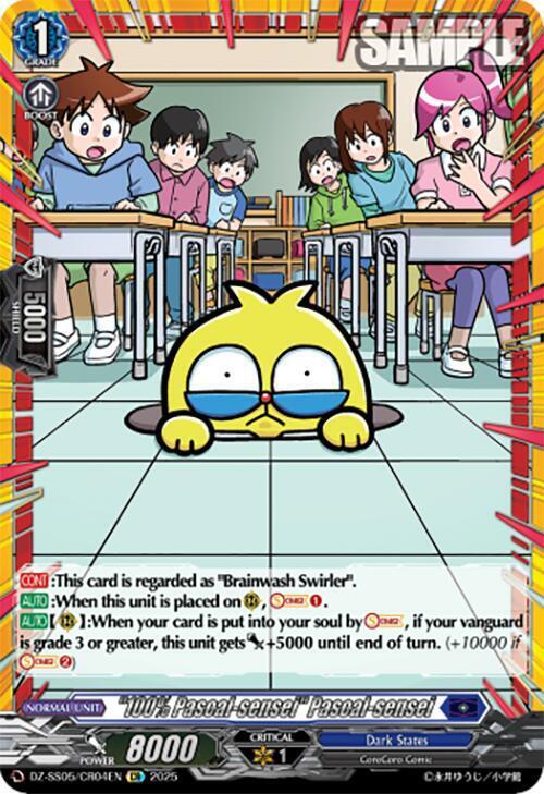 "100% Pascal-sensei" Card Front