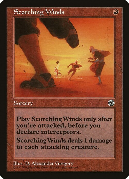 Scorching Winds Card Front