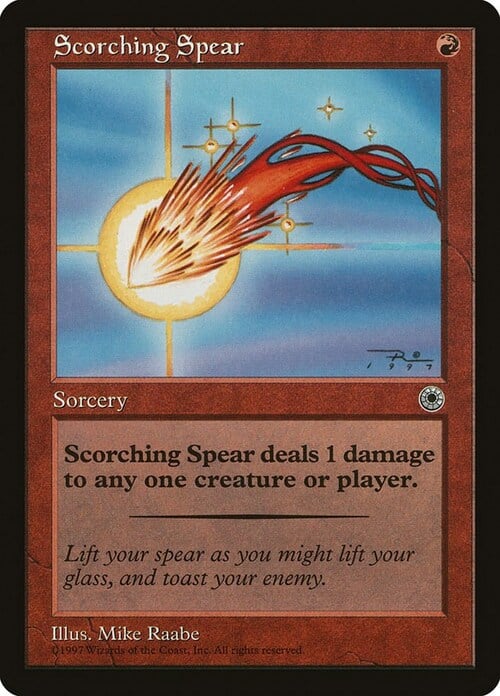 Scorching Spear Card Front