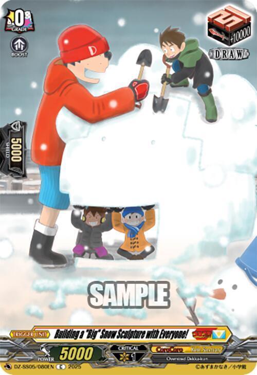 Building a "Big" Snow Sculpture with Everyone! Card Front