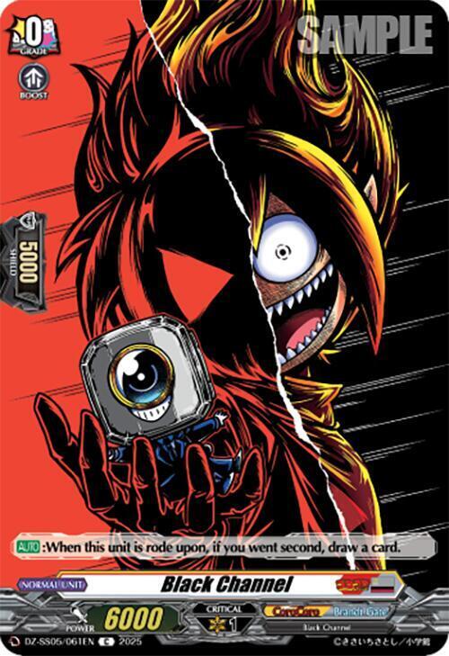 Black Channel Card Front