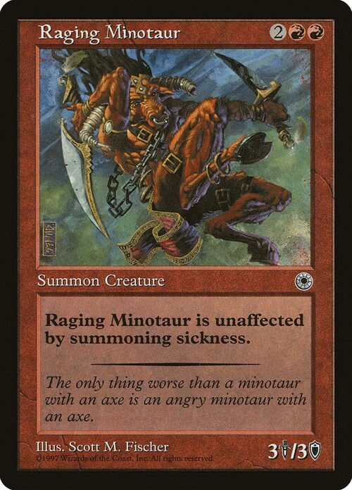 Raging Minotaur Card Front