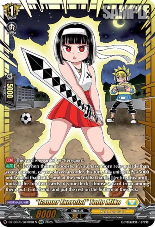 "Gamer Exorcist" Todo Miko Card Front