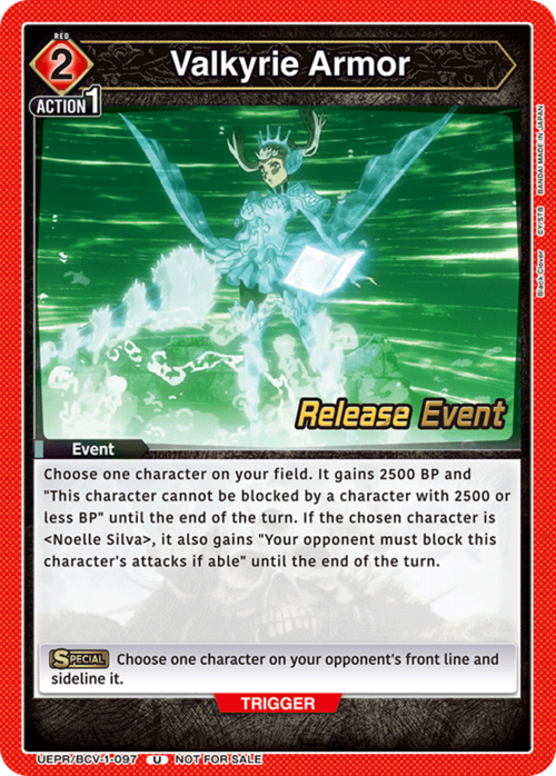 Valkyrie Armor Card Front